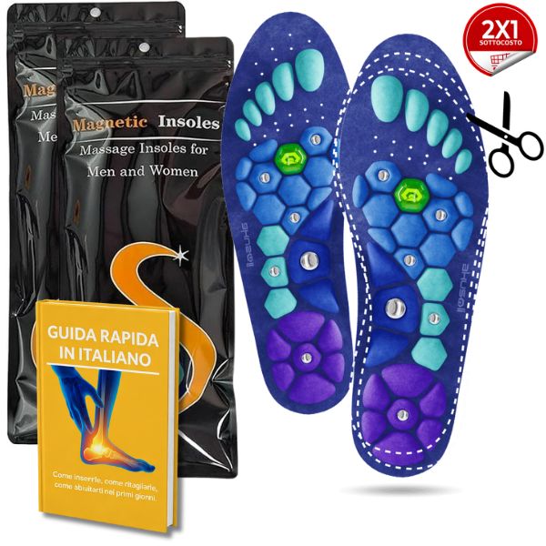 Solette comfort con supporto dell’arco e punti di stimolazione
